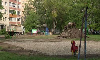 В Заволжском районе благоустраивают территорию в рамках проекта «Наши дворы»