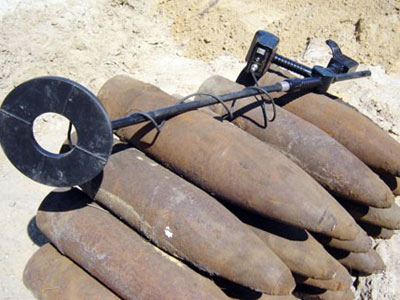 Найдены артиллерийские снаряды