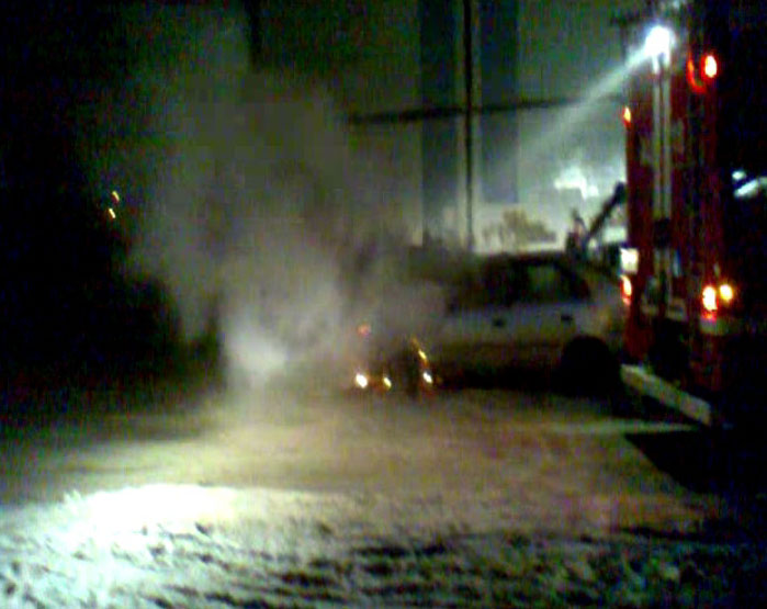 Автопожар в Дзержинском районе