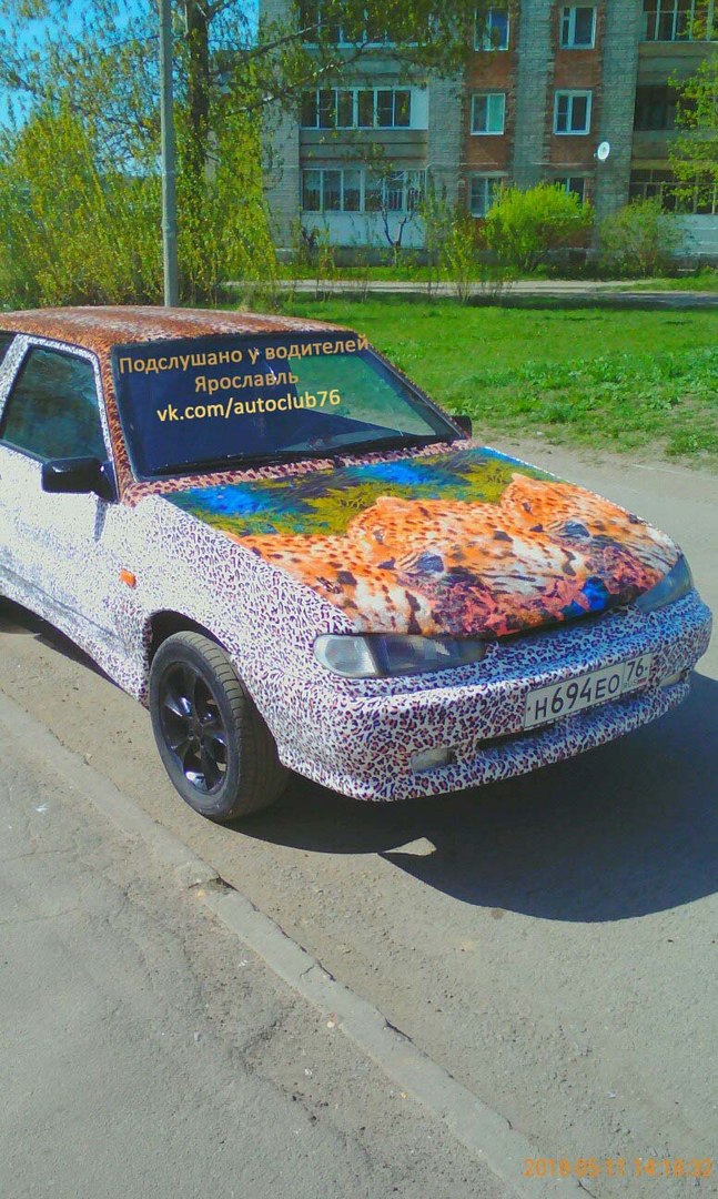 ФОТО: В Ярославле появилась пушистая машина-леопард