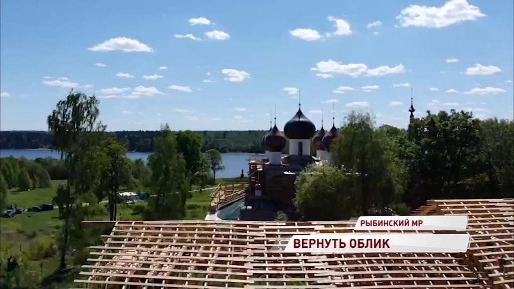 Храм Богоявления «на Острову» в деревне Хопылево возвращает свой аутентичный облик