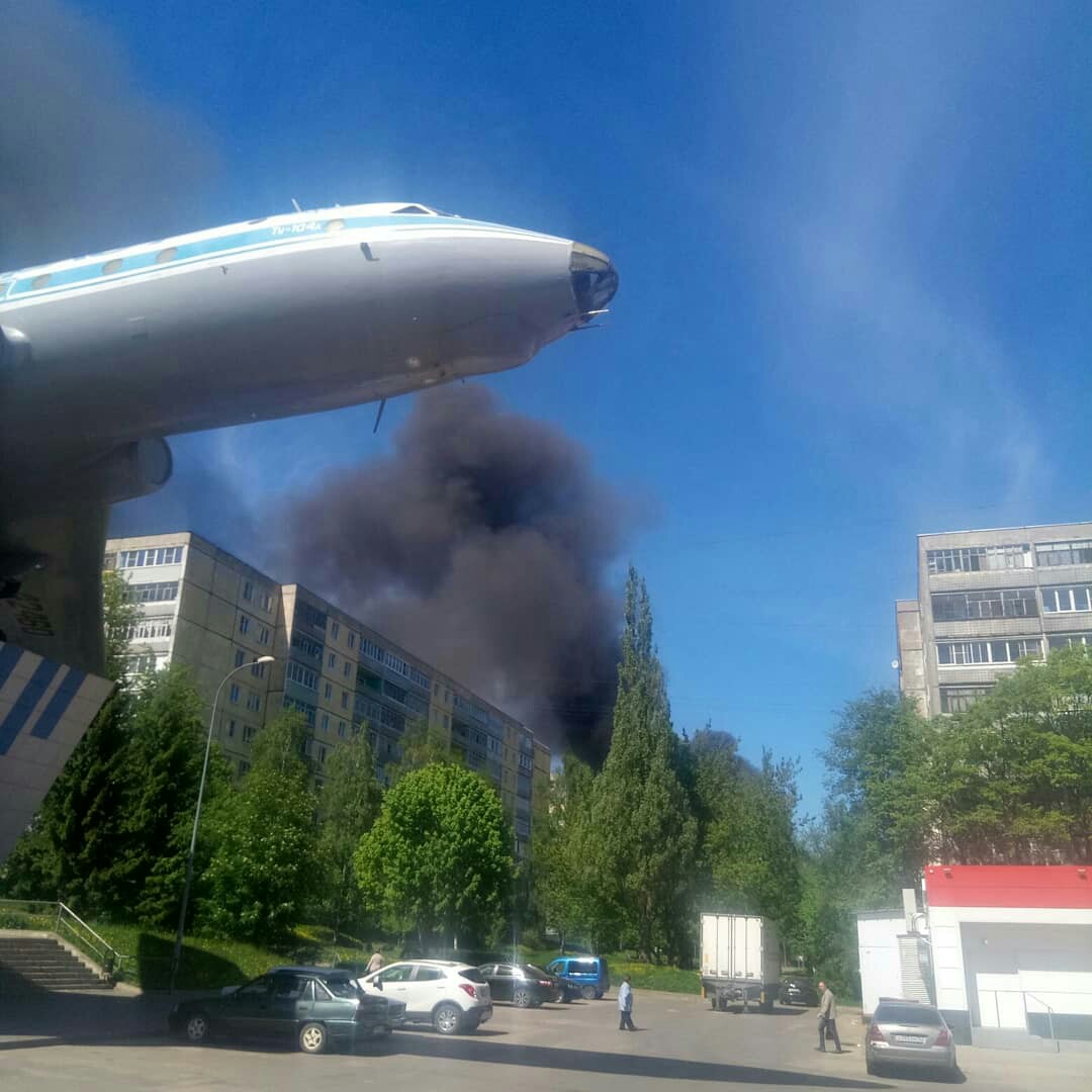 В центре Рыбинска разбушевался пожар: пострадавших нет
