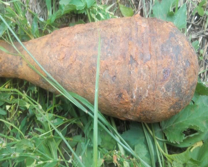 В Брагине местные жители нашли артиллерийский снаряд