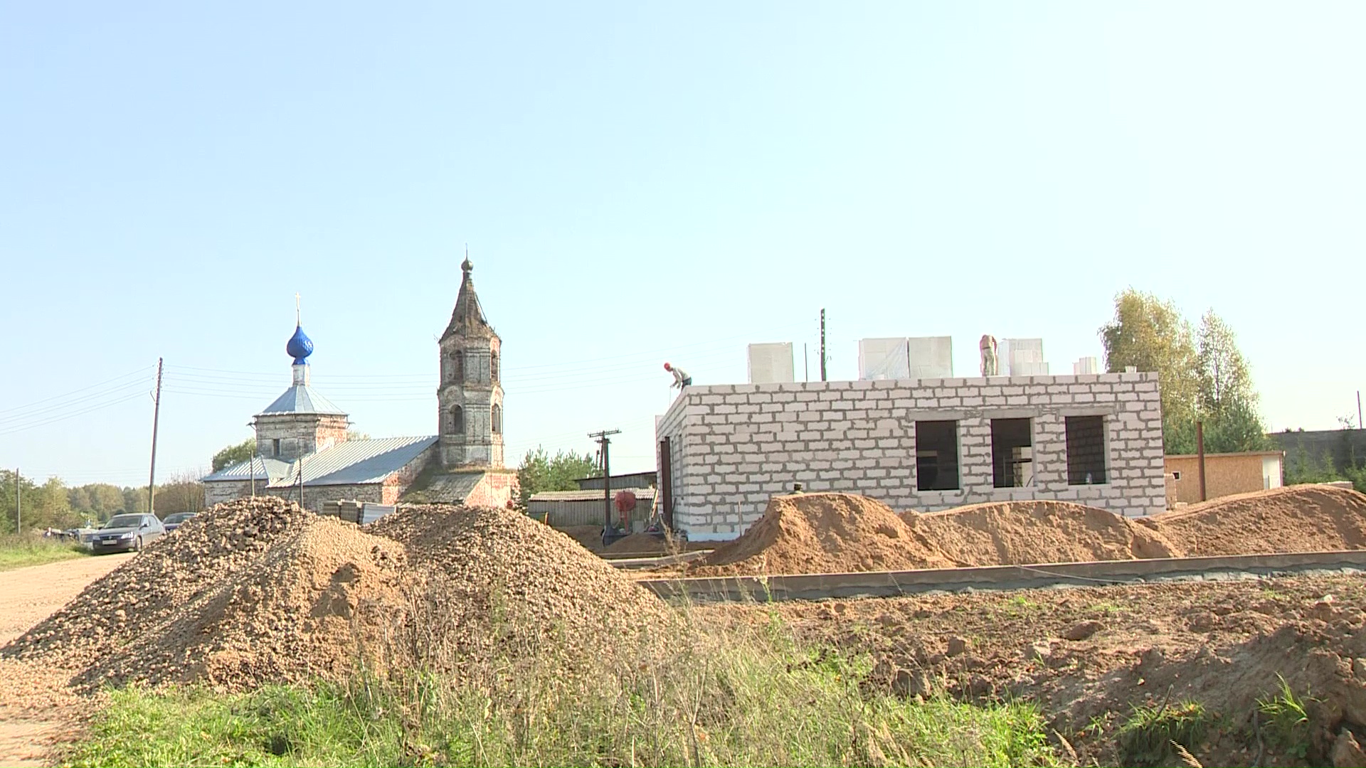 В селе Рождествено продолжается строительство Дома культуры по национальному проекту