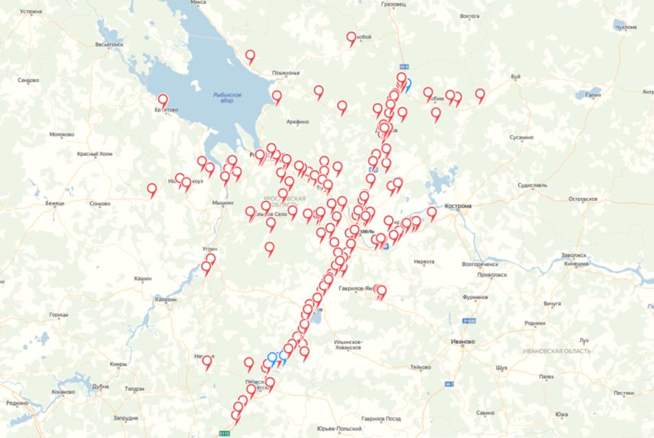 В Ярославской области появилась интерактивная карта аварий с лосями
