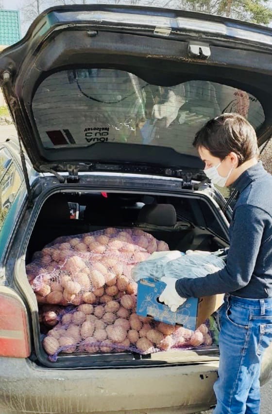 Нуждающиеся семьи Некрасовского района получили по 25 килограммов картошки