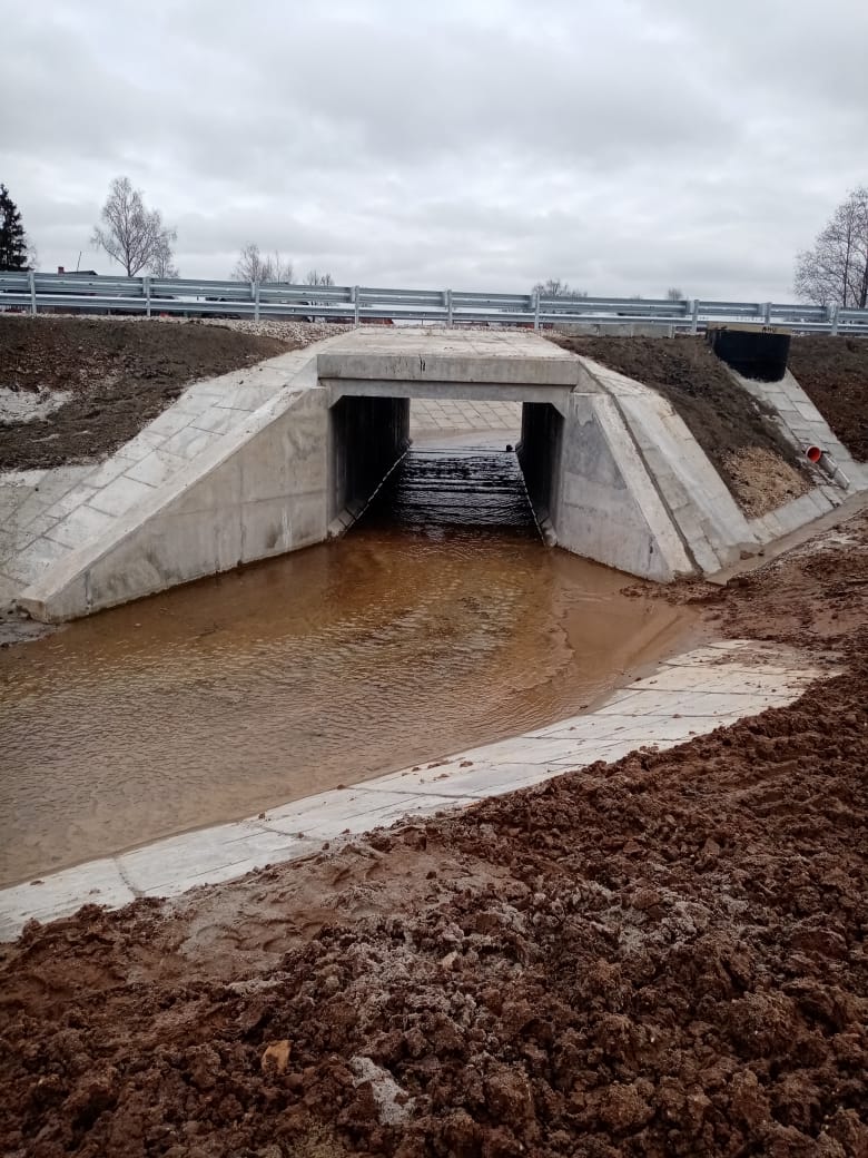 В Ярославском районе построили новый мост через реку Кондру