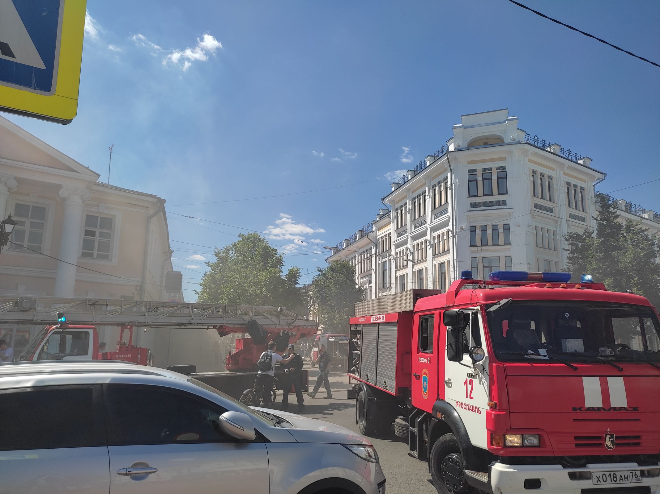 В центре Ярославля горело кафе на улице Кирова