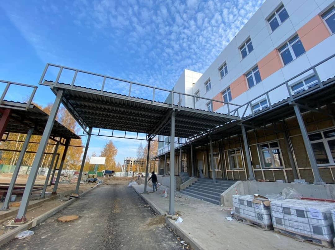 Строительство новой детской поликлиники во Фрунзенском районе Ярославля вышло на финишную прямую