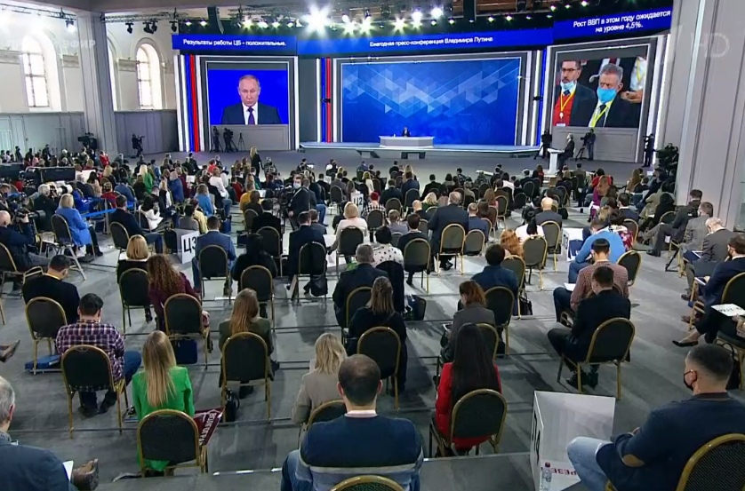 На ежегодной пресс-конференции Путина подняли вопрос о регулировании интернета