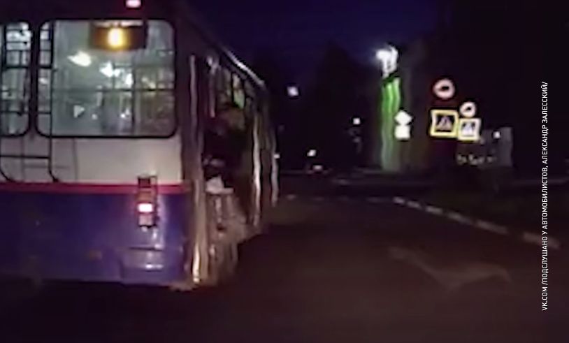 В Ярославле пассажир выскочил из троллейбуса на полном ходу