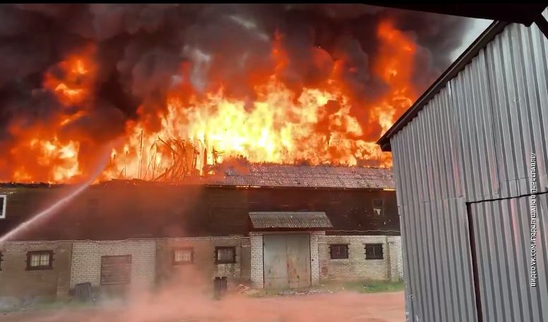 В Переславле-Залесском произошел крупный пожар