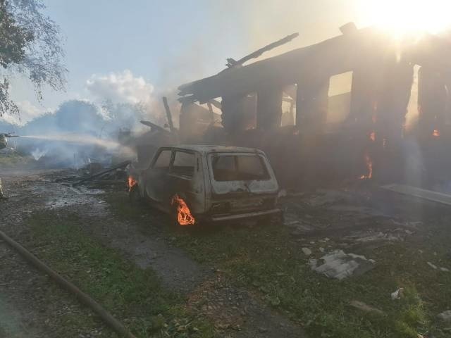 В Ярославской области сгорел жилой дом