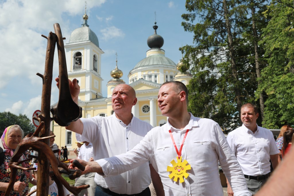 В торжественных мероприятиях в честь юбилея города Мышкина принял участие Михаил Евраев