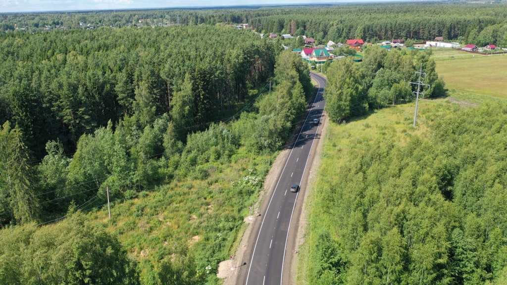 Ремонт дороги до поселка Козьмодемьянск завершен раньше контрактных сроков
