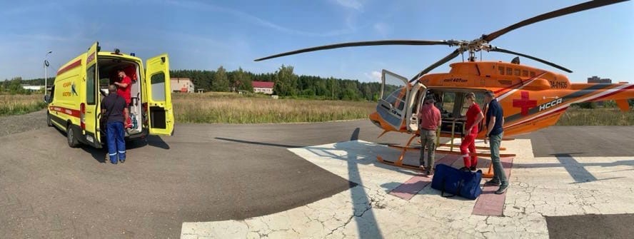 15-летнего пациента из Ярославля экстренно доставили в Москву на вертолете