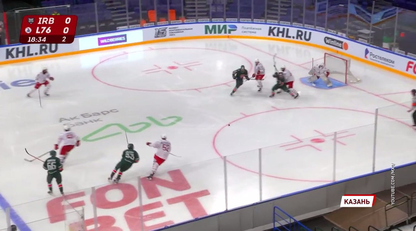 Молодежная хоккейная команда «Локо-76» уступила казанскому «Ирбису» в гостевом матче в чемпионате МХЛ