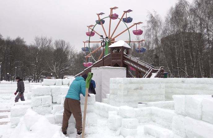 Ледяной лабиринт появится в Юбилейном парке