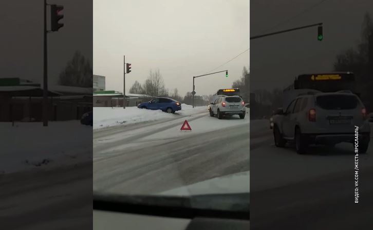 На Тормозном шоссе в Ярославле произошла авария