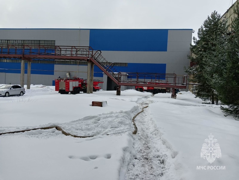 На моторном заводе в Ярославской области произошел пожар