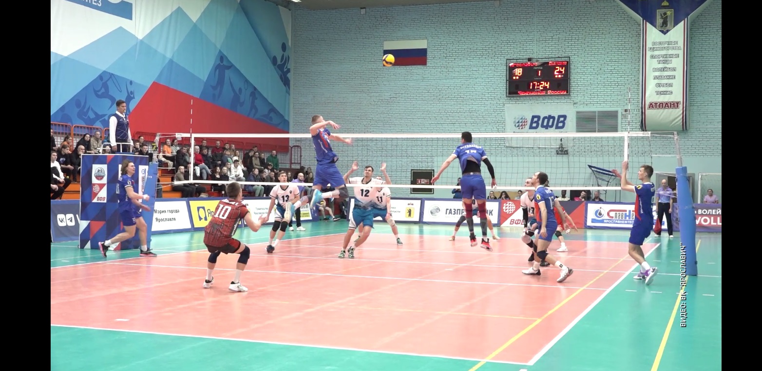 Волейбольный «Ярославич» дважды обыграл челябинское «Динамо» в турнире за 1-8 места в чемпионате Высшей лиги «А»
