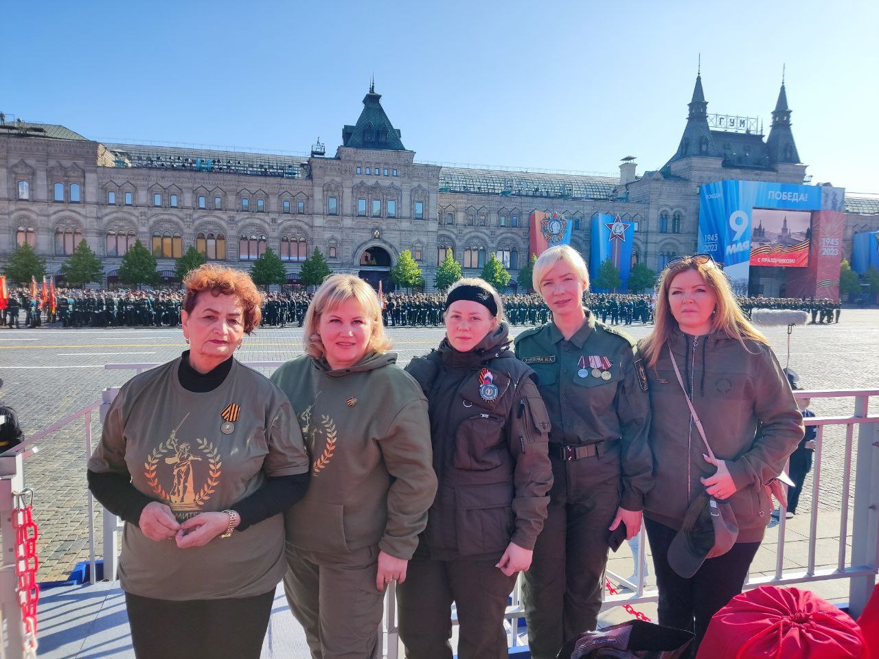 Команда Комитета семей воинов Отечества приняла участие в Параде Победы на Красной площади