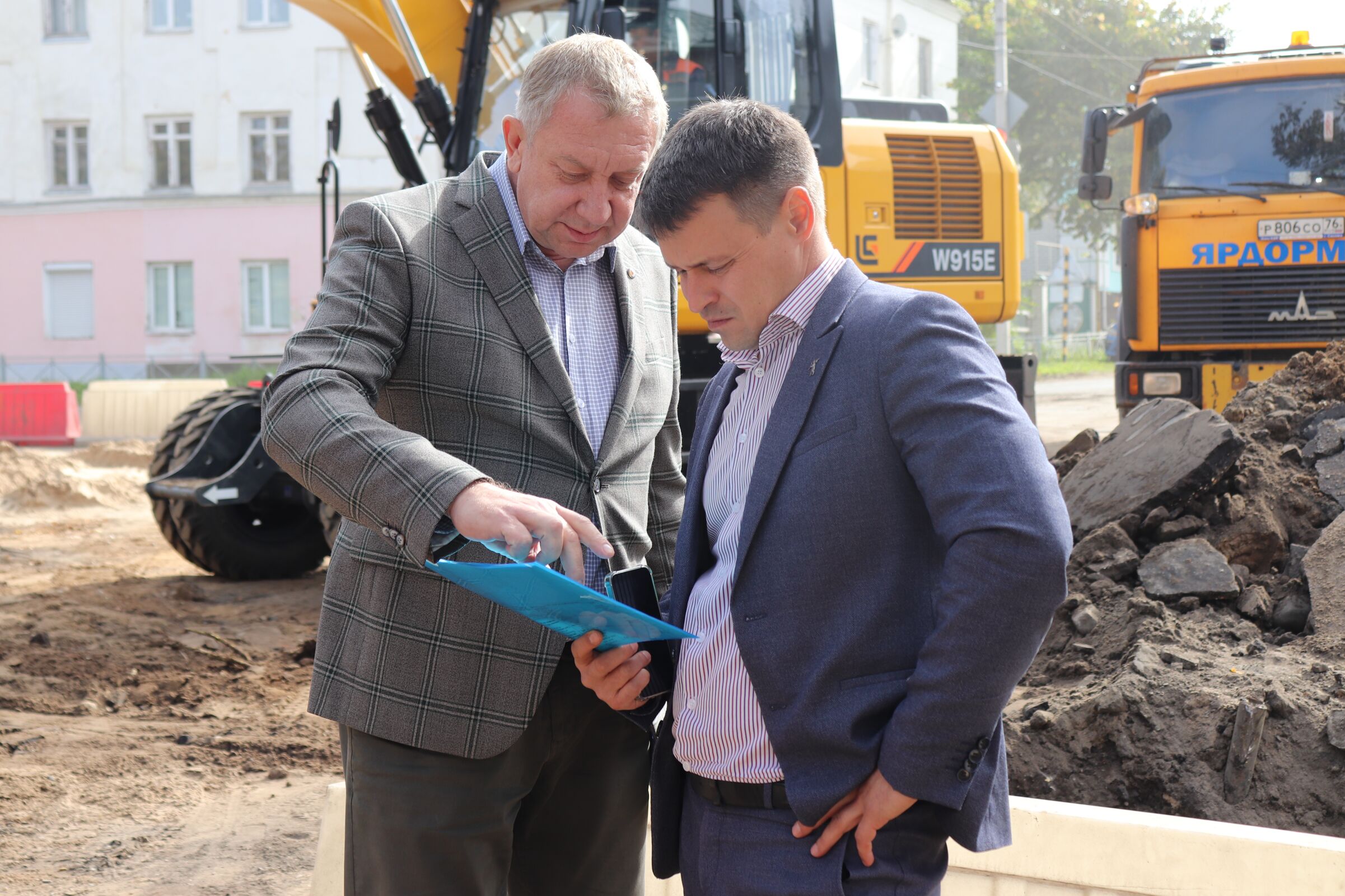 Масштабная реконструкция улично-дорожной сети ведется в центральной части Углича