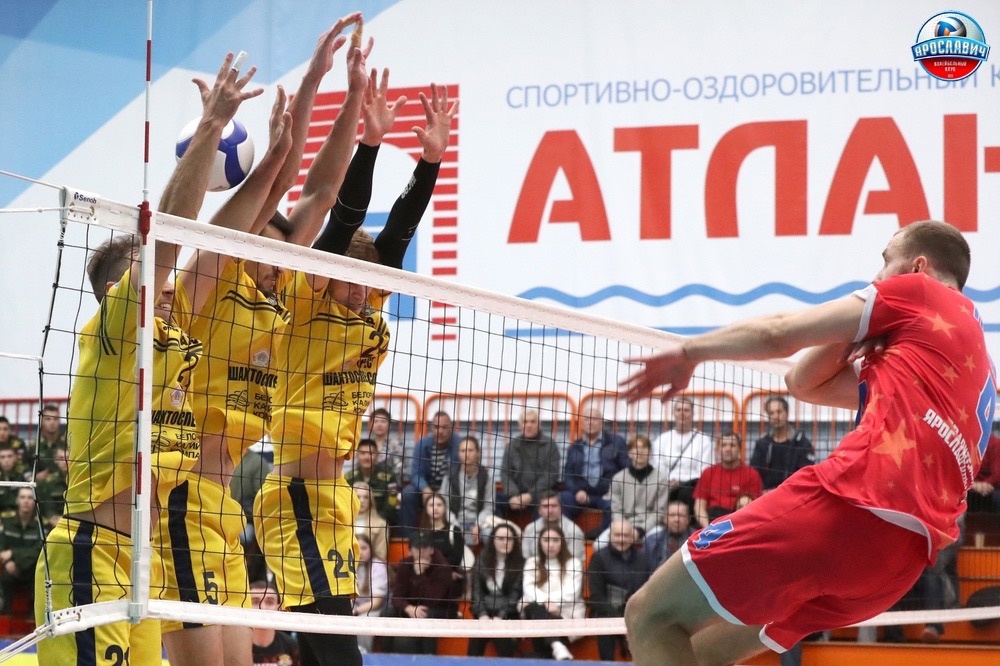 Игра была напряжённой – волейболисты «Ярославича» и «Шахтёра» прокомментировали первый отборочный матч