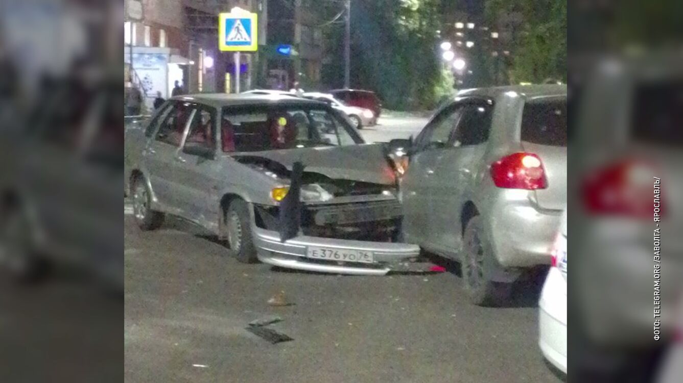 Пьяный водитель устроил ДТП в Заволжском районе Ярославля