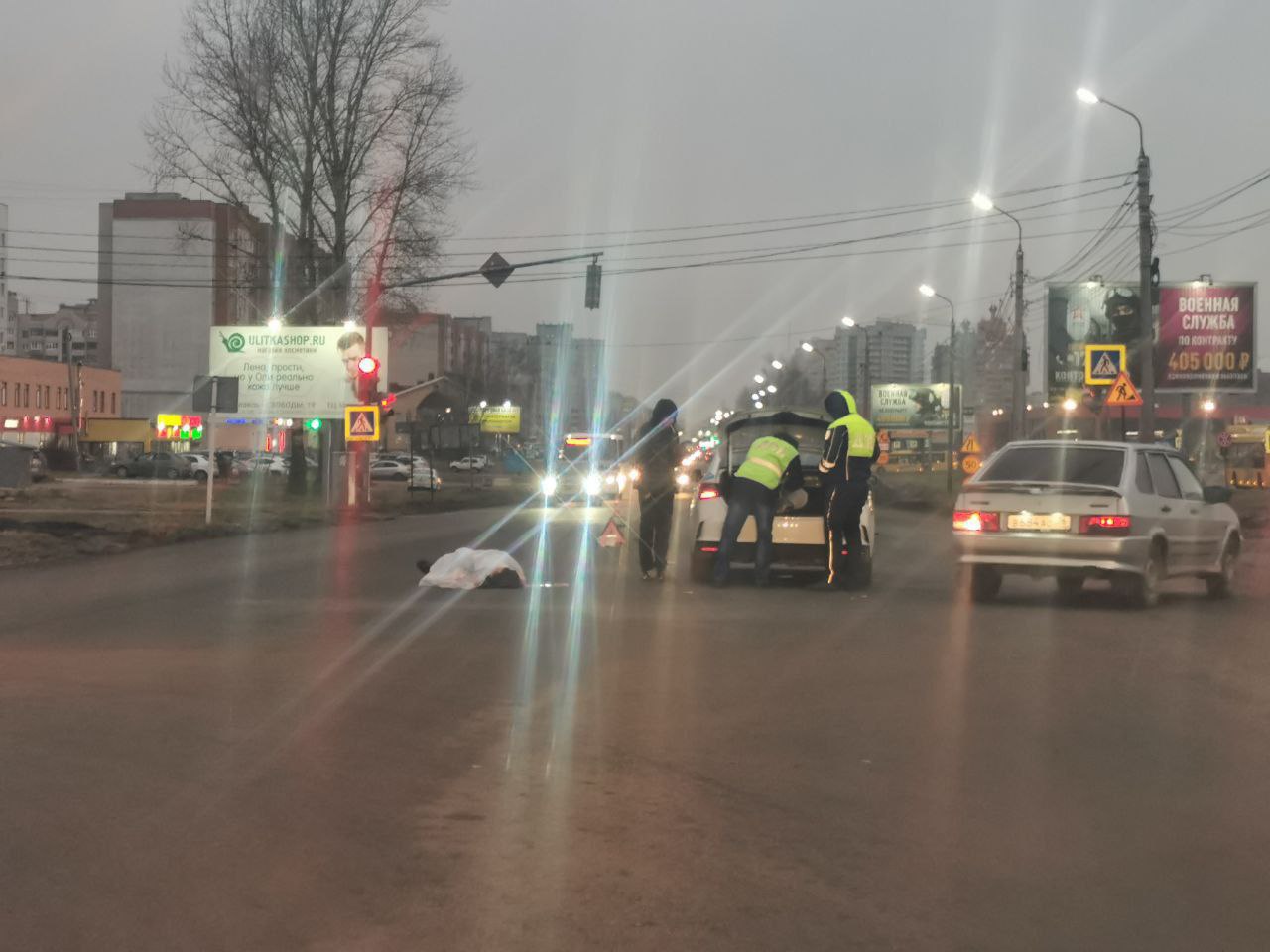 Очевидцы: в Заволжском районе насмерть сбили человека
