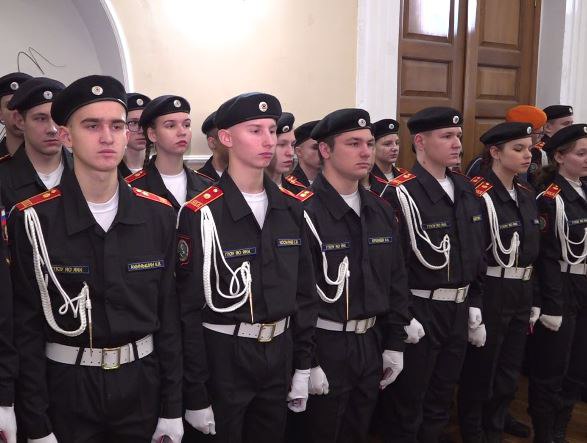 В ярославском кадетском колледже состоялась церемония посвящения в первокурсники