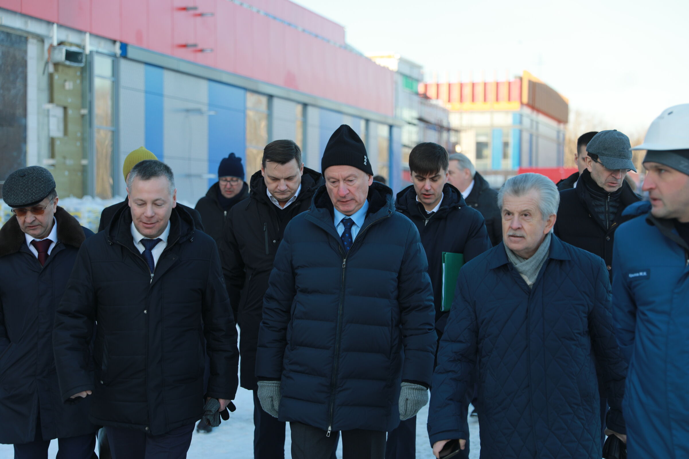 Николай Патрушев посетил стройплощадку будущего волейбольного центра в Ярославле