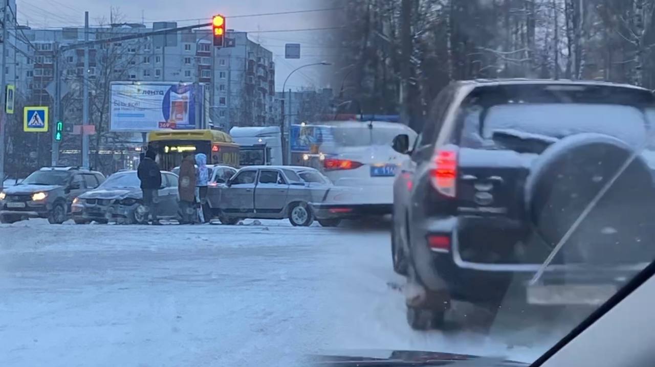 Сразу две аварии случились сегодня утром в Ярославле на Ленинградском  проспекте | Первый ярославский телеканал