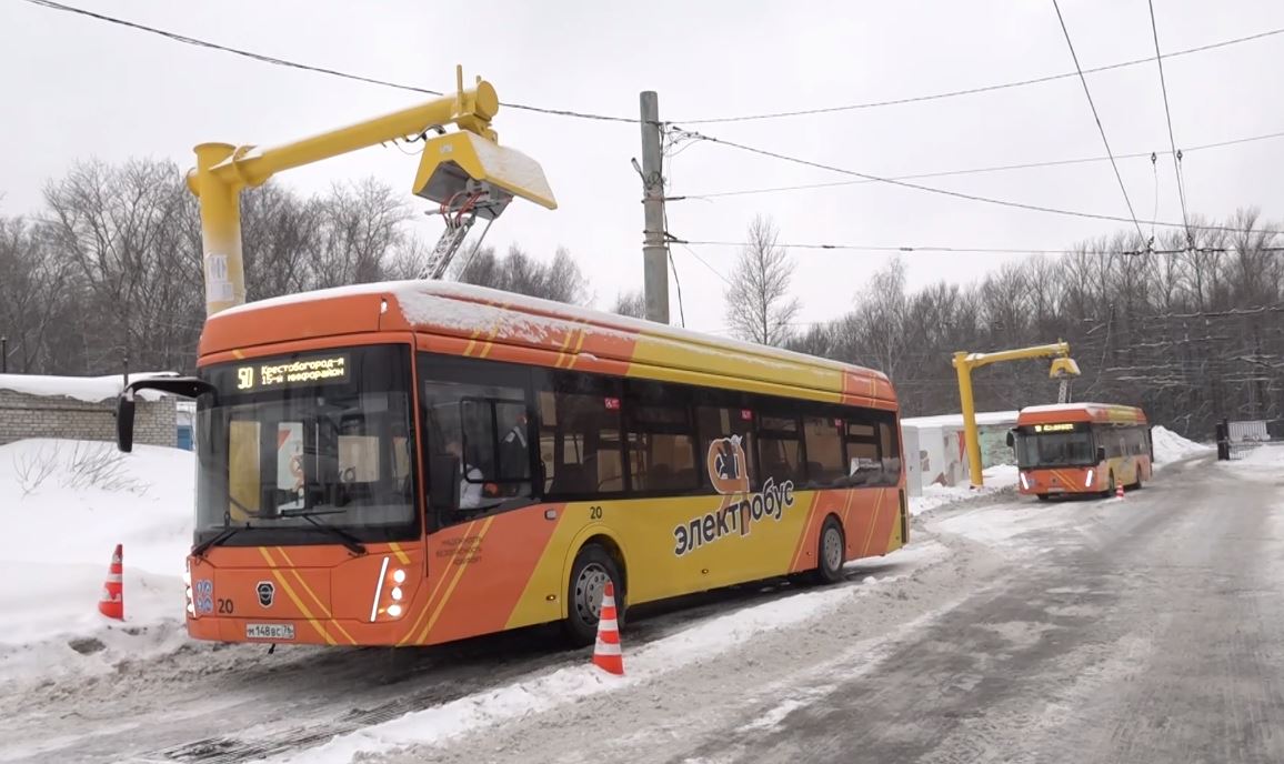 В Ярославле 17 электробусов сегодня вышли в первый рейс