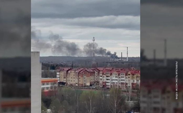 В Заволжском районе потушили пожар на территории завода