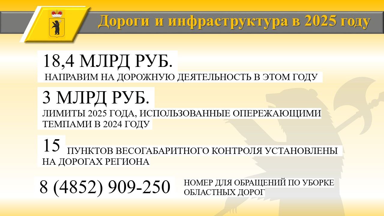 В Ярославской области в этом году завершат ремонт нескольких важных магистралей