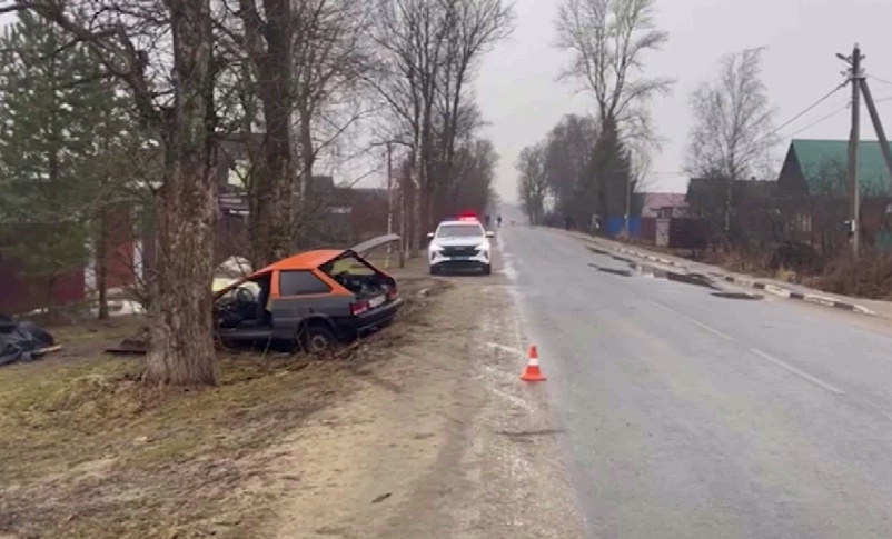 Под Ярославлем водитель врезался в дерево и погиб на месте